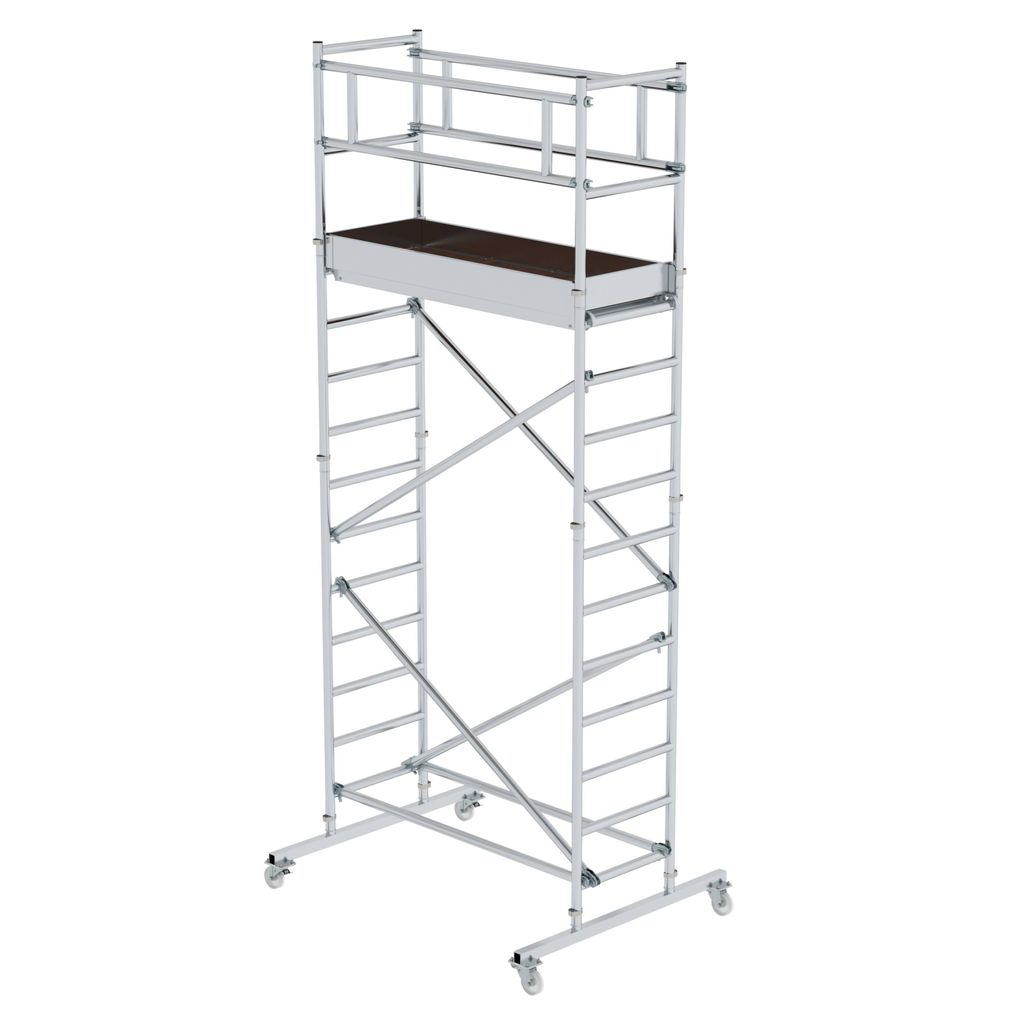 Günzburger Steigtechnik Standard-Rollgerüst 0,75 x 1,8 m Plattformhöhe 3,2 m - 166320