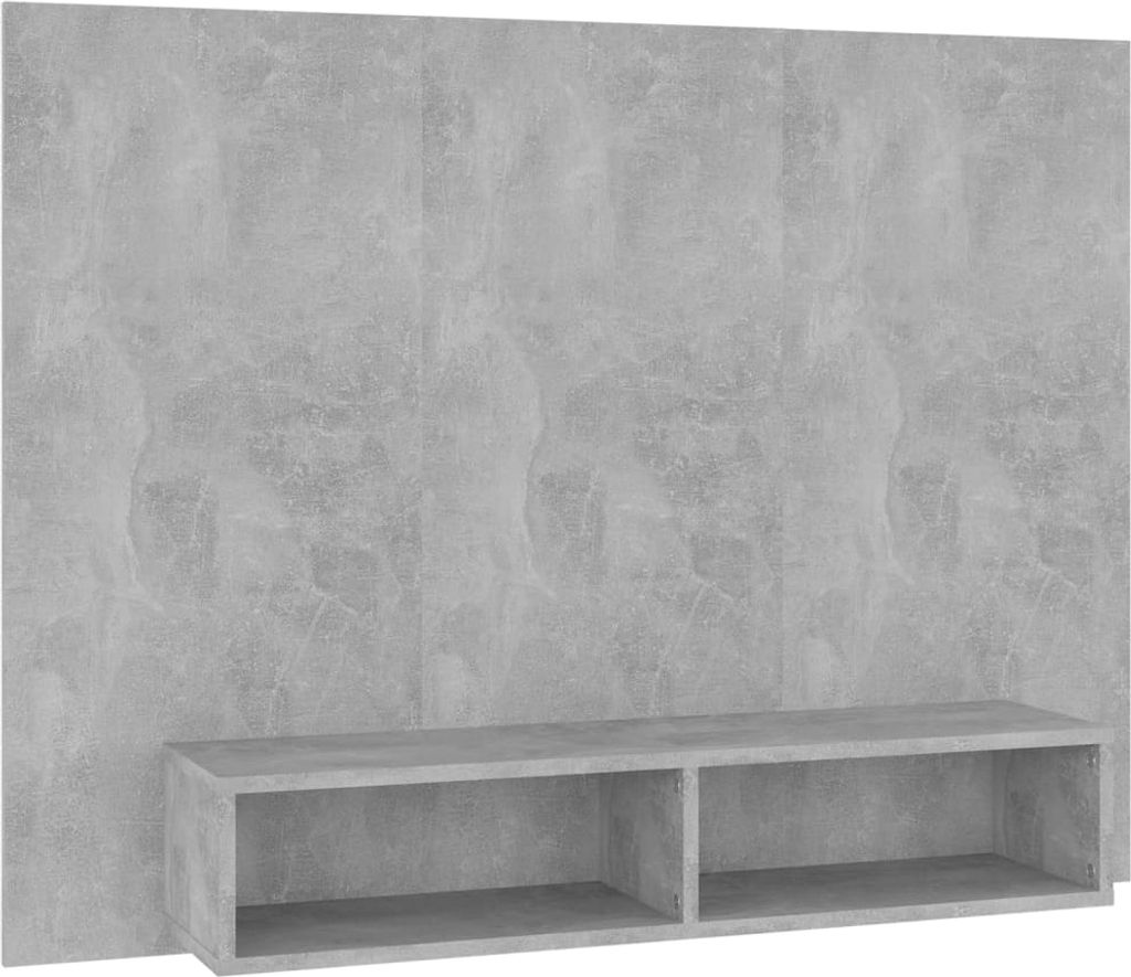 "WINTER SALE"TV-StänderTV-Wandschrank - TV-Regal - Fernsehkommode - Betongrau 120x23,5x90 cm Holzwerkstoff - TV-Lowboard NEU2658091