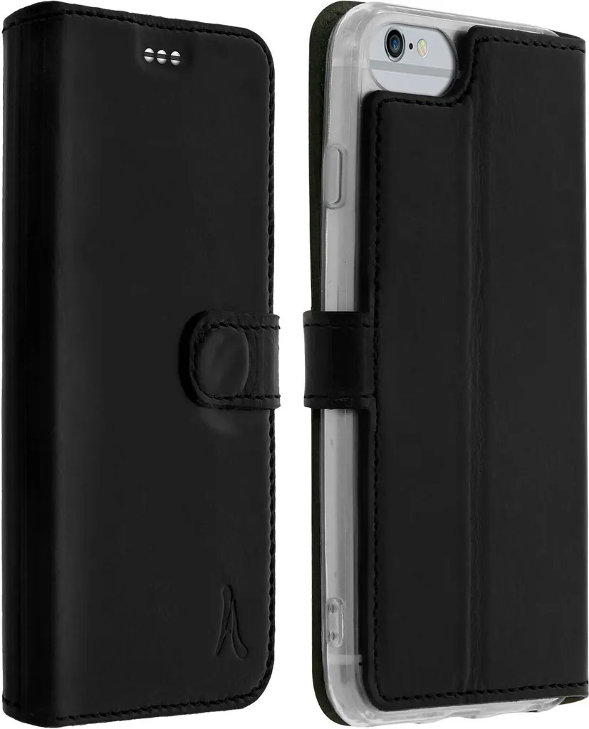Custodia iPhone SE 2020 Akashi Pelle con Stand Video e Carte