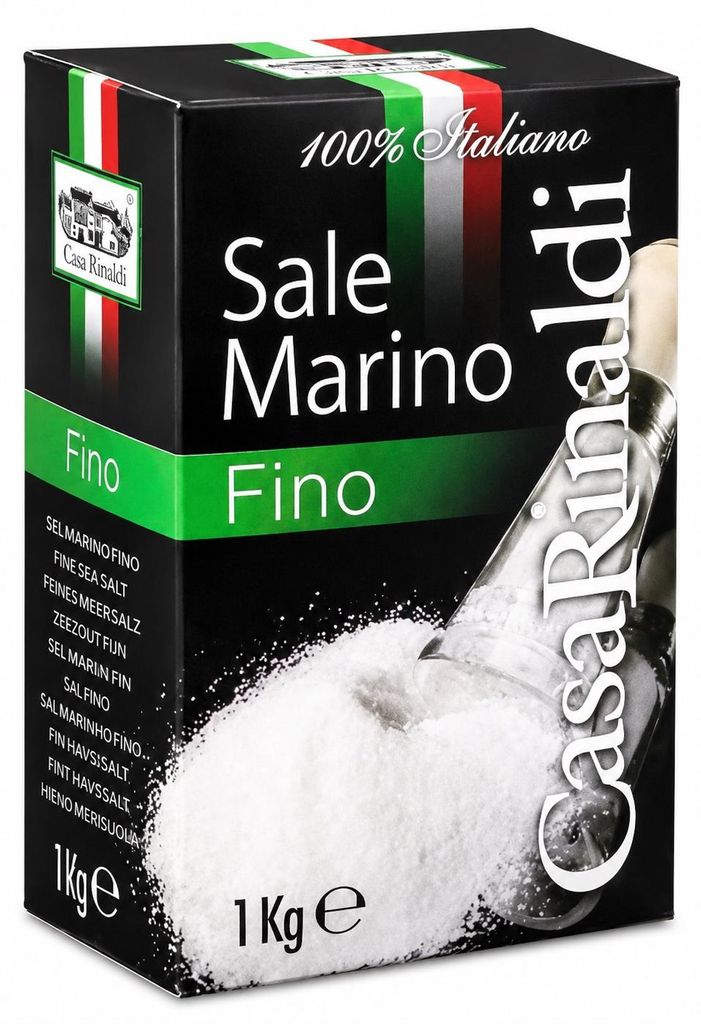 Casa Rinaldi feines Meersalz aus Italien in der Packung Produktbild 