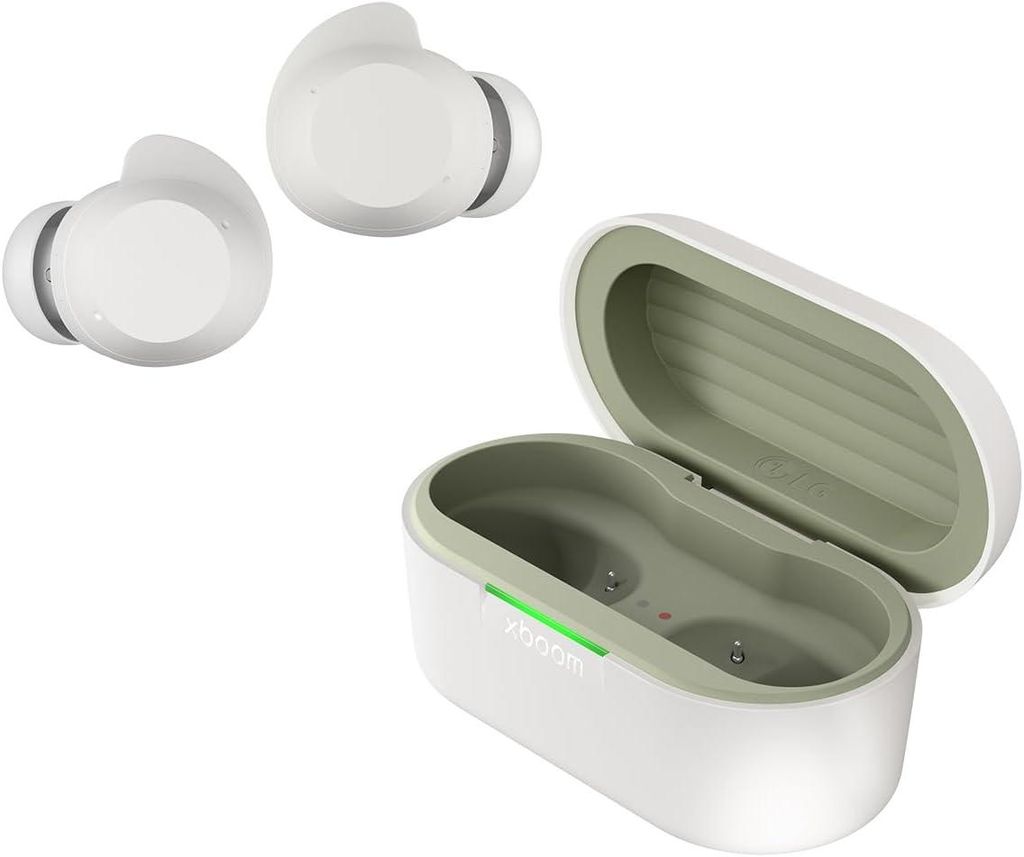 LG XBoom Buds Lite Bluetooth In-Ear Kopfhörer by will.i.am, Graphen-Treiber, ANC, AI Sound, IPX4, Touch-Steuerung, 30 Std Akkulaufzeit, kabellos