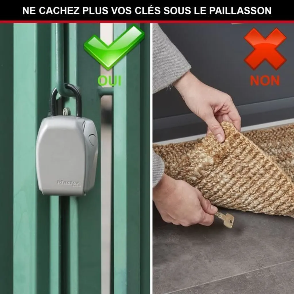 Coffre à Clés Blindé Master Lock 5414EURD Résistant aux Intempéries - 10