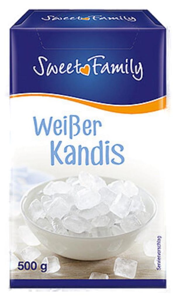 SweetFamily Weißer Kandis Kandiszucker kristallklare Süße Produktbild 