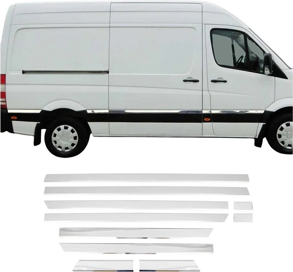 SUPER OFFERTA: Kit 10 Modanature Cromo Mercedes Sprinter W906 L3