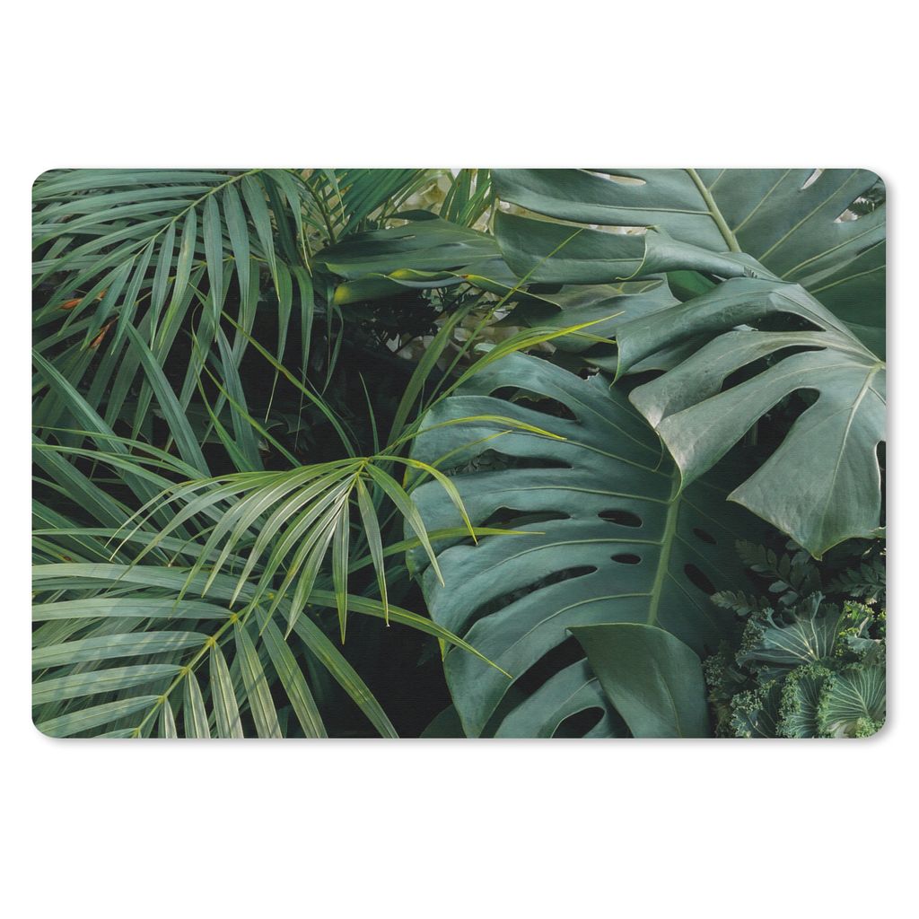 MuchoWow Schreibtischunterlage Pflanzen - Dschungel - Blätter - Tropisch 60x40 cm - XXL Mauspad - Großes Mauspad