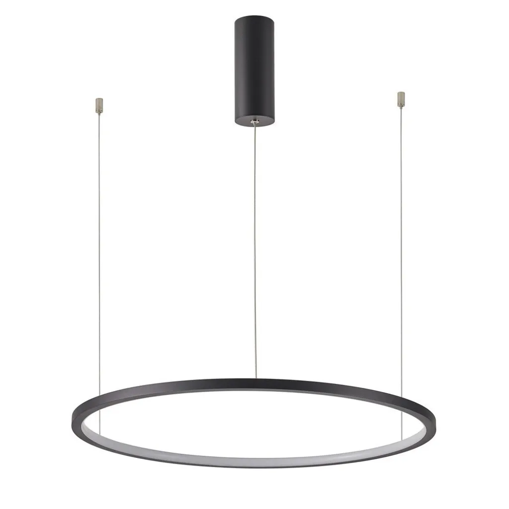 Lampadario LED VINOLA Italux 38W Nero: L'Illuminazione Minimal che Arreda