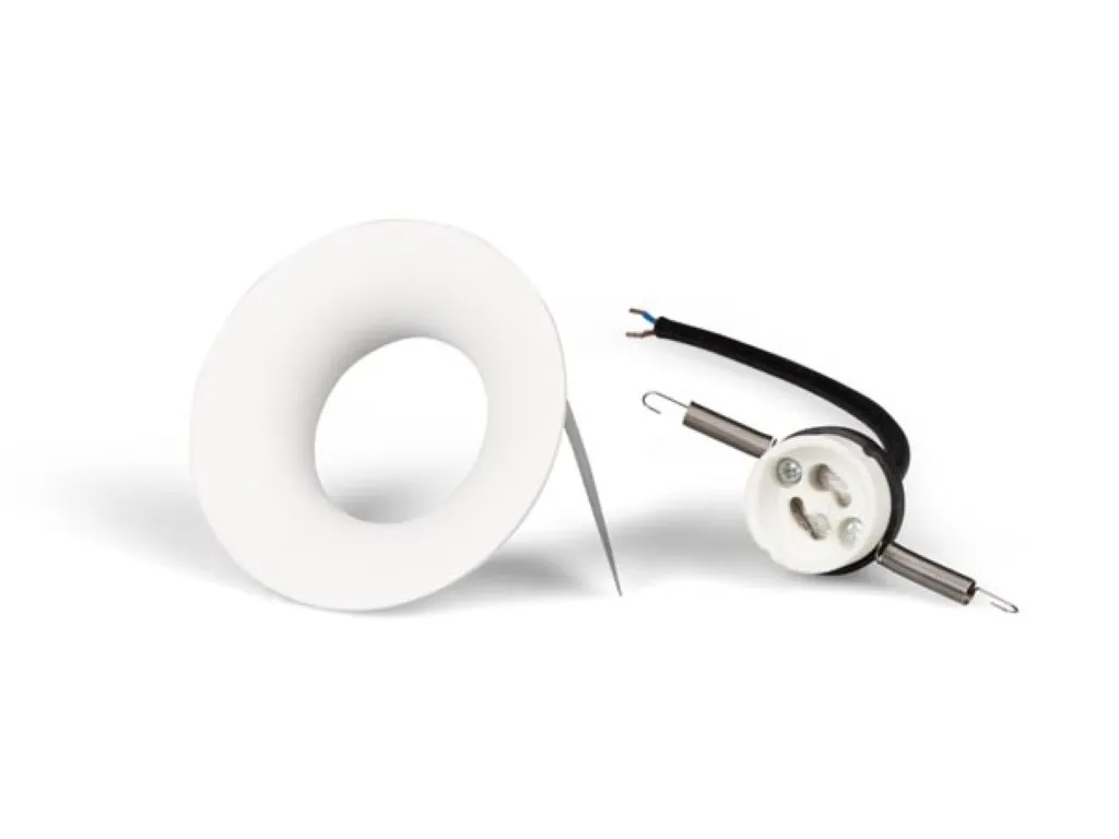 Éclairage plafond cuisine et salon Downlight GU10 blanc 50W aluminium 10cm