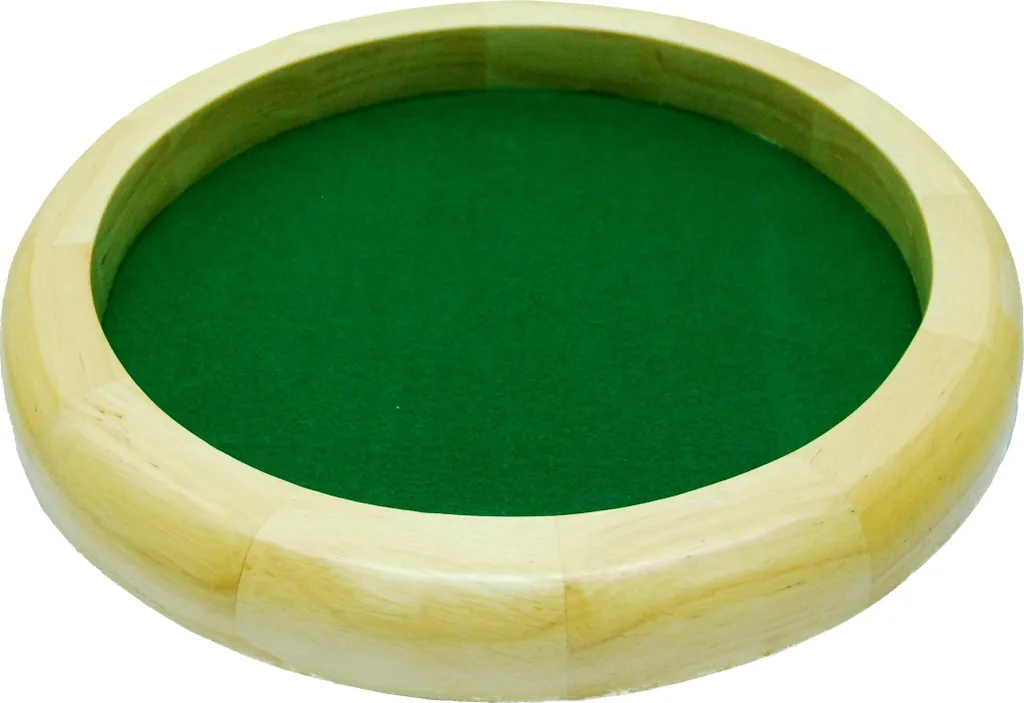Piste de jeu de dés ronde pour Yam's et jeux de rôle - Bois et Feutre