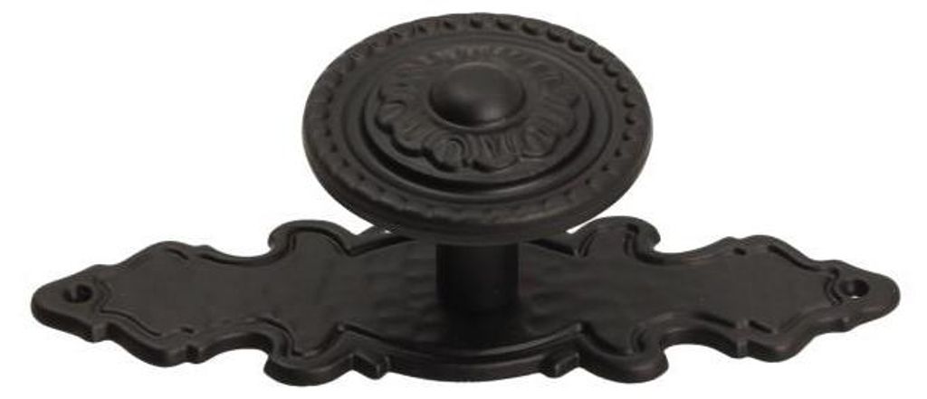 GA11 Bouton avec plaque SD02, noir supermat Image du produit 