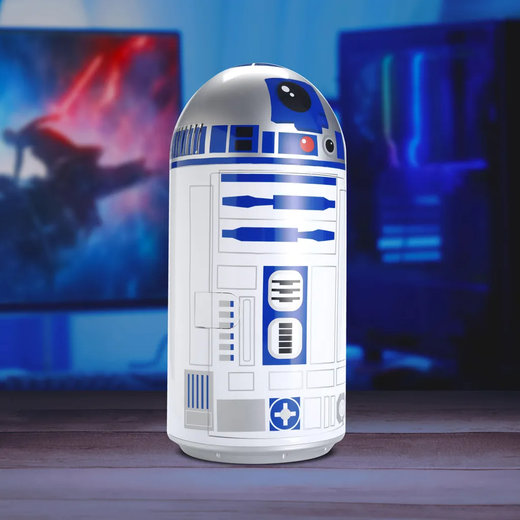 Mini Frigo Star Wars R2D2 pour Gaming et Bureau - Capacité 6 Canettes