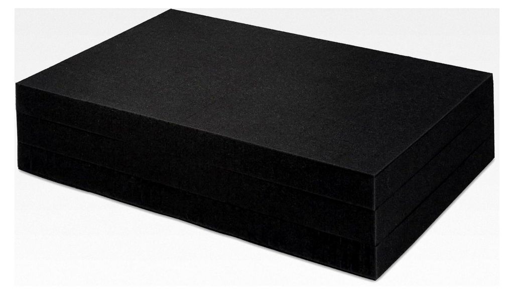 Set: Rasterschaumstoff (Stanzung 15x15 mm) + Schaumstoffeinlage - 560x360x155 mm
