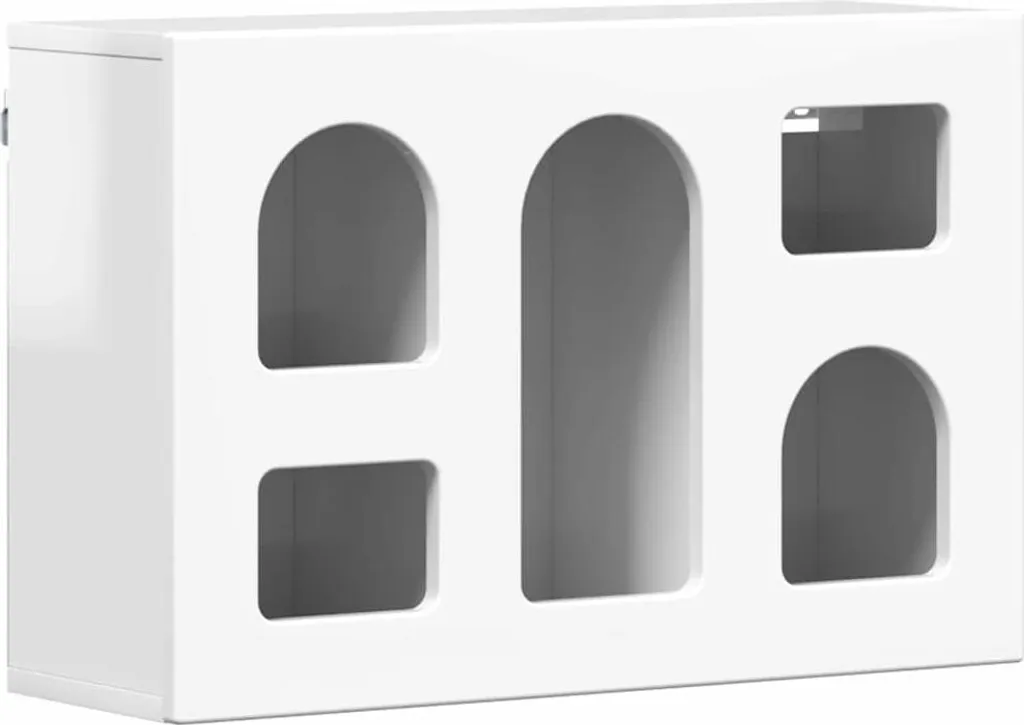 Armadietto Pensile Bianco Lucido 60x20x40 cm vidaXL | Arredo Moderno