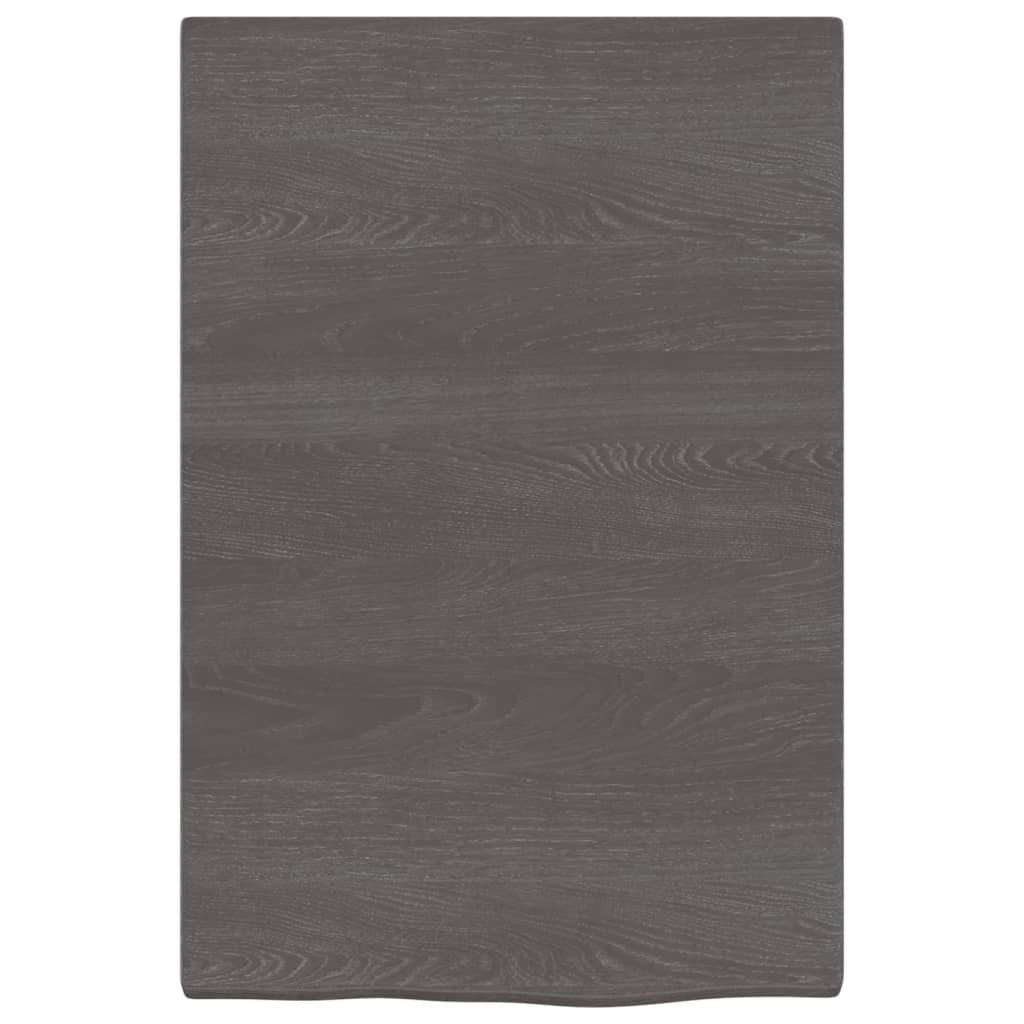 (Design 2026) Waschtischplatte Dunkelbraun 40x60x2cm Massivholz Behandelt - HOMMIE 415654 - Garten & Heimwerken