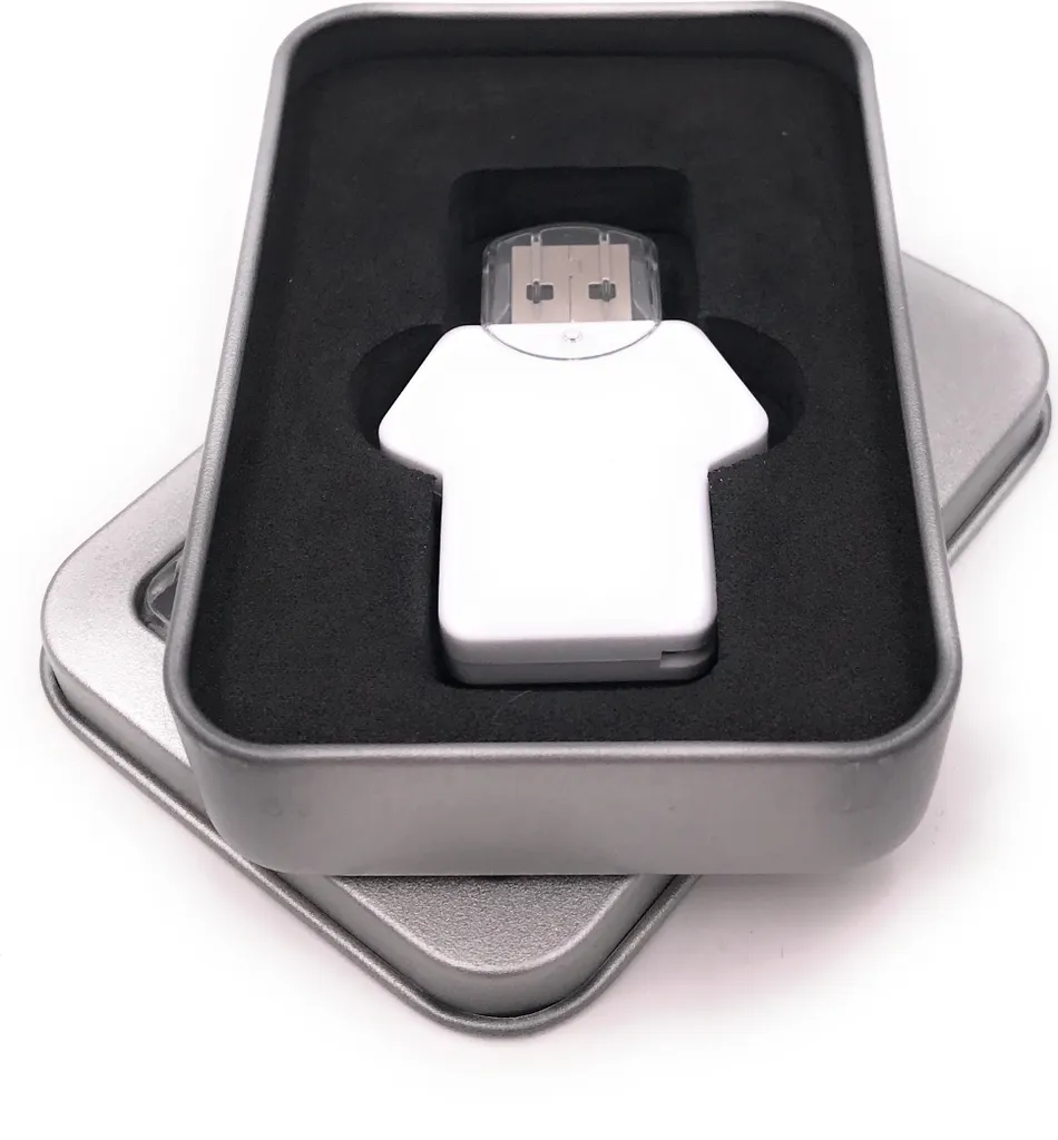 Onwomania Shirt Shirt Dress Football Shirt white Chiavetta USB in confezione regalo in alluminio 32 GB USB 2.0