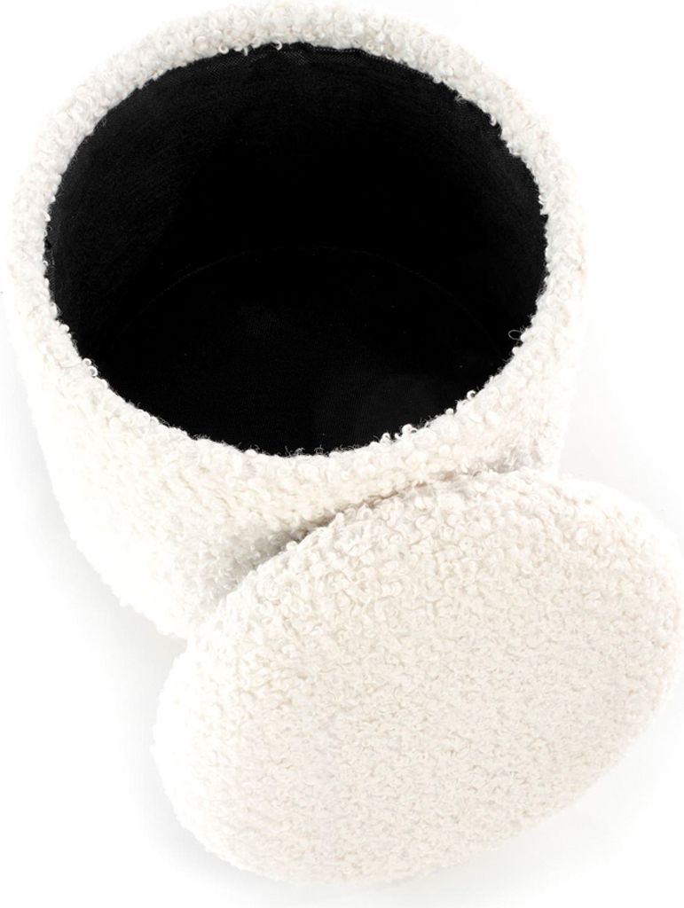 Halmar Hocker mit Stauraum (2 Stück) Cancun - Creme / Natur Produktbild 4