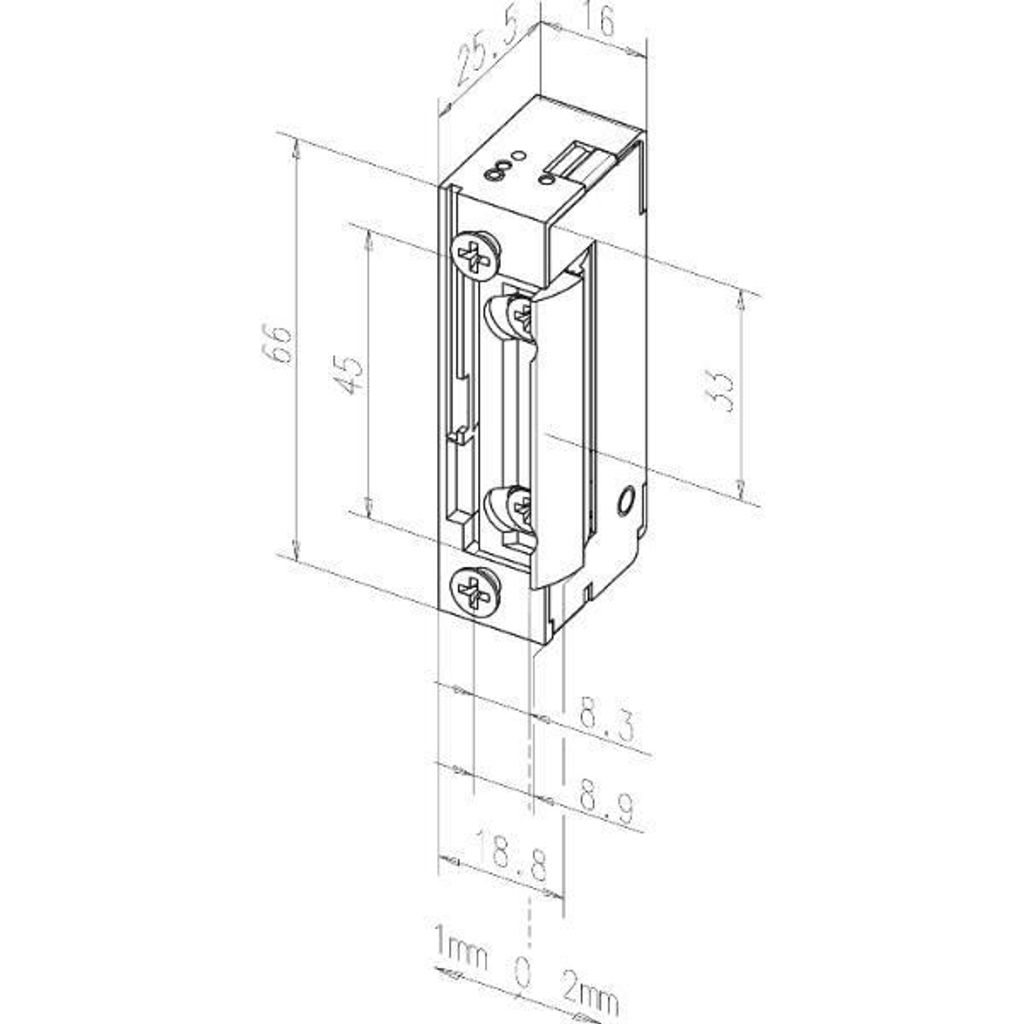 Türöffner 11805 FaFix 22-42V AC/DC ohne Schließblech