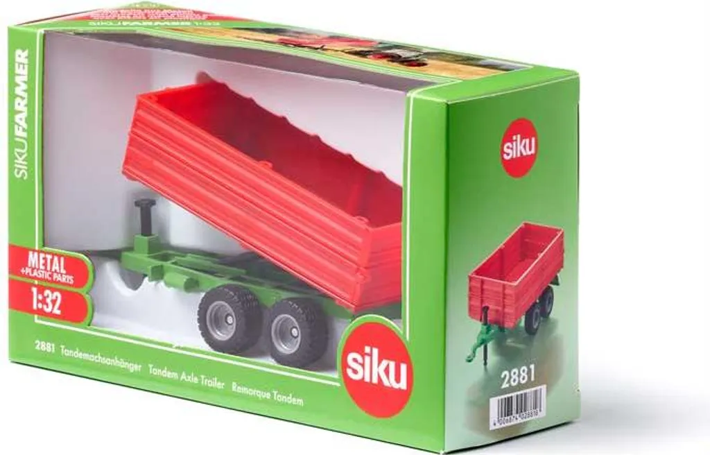 Remorque SIKU benne basculante en métal avec attelage amovible