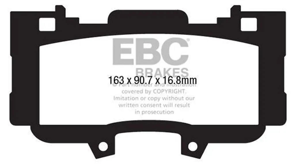 Plaquettes de Frein en Céramique DP33042C Avant pour FORD Mustang VI