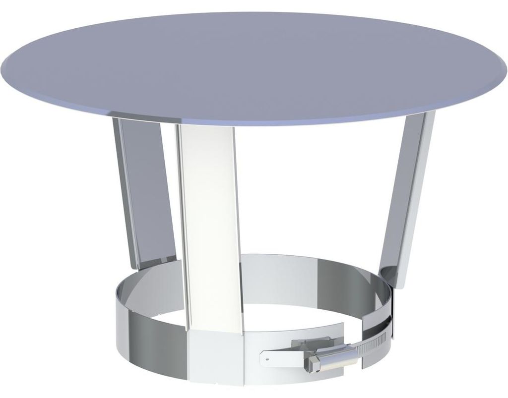Jeremias DW-ECO 2.0 Regenhaube Klemmsystem Edelstahl 160mm Doppelwandiges Abgassystem Schornstein Zubehör