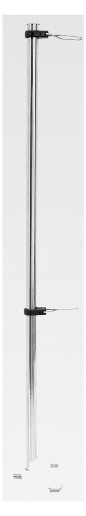 Marine-Fahnenmast, 21 Zoll hoch, Edelstahl, 22,2 mm bis 25,4 mm, Schienenmontage, Fahnenmast für Yacht, Auto, Wohnmobil