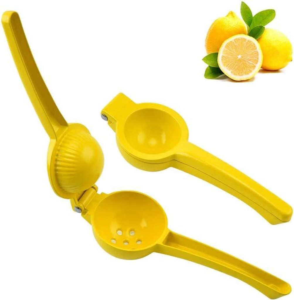PIQIUQIU Zitronenpresse - Metall Limettenpresse - Manuelle Zitruspresse Saftpresse mit Handle- Orangenpresse Saftpressen Zitruspresse Zitronenpress...