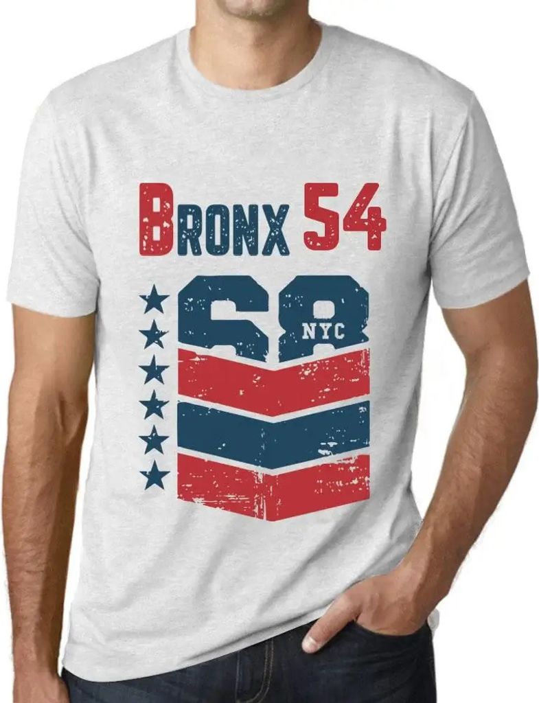 Herren Grafik T-Shirt Bronx 54 Geschenk 54. Geburtstag Jahrestag 54 Jahre Jubiläum 54 Jährige Mann Jahrgang 1970 Kurzarm Lustige Druck