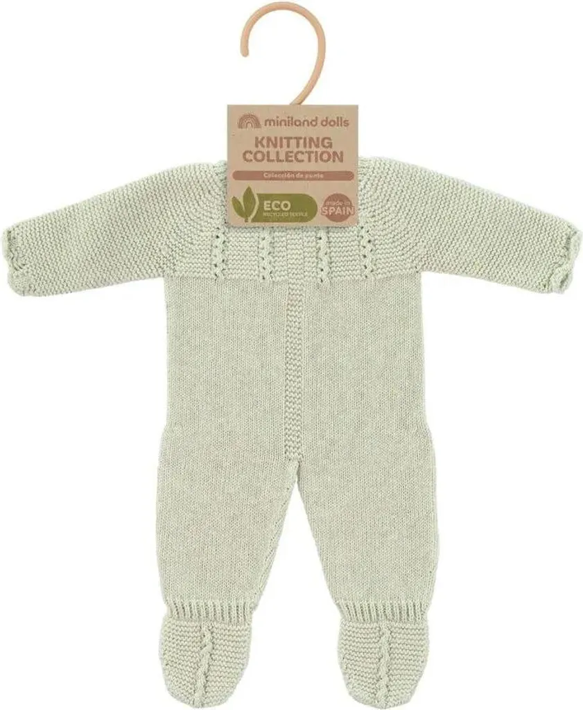 Pyjama pour poupon 40cm vert Miniland, vêtement et accessoire mode