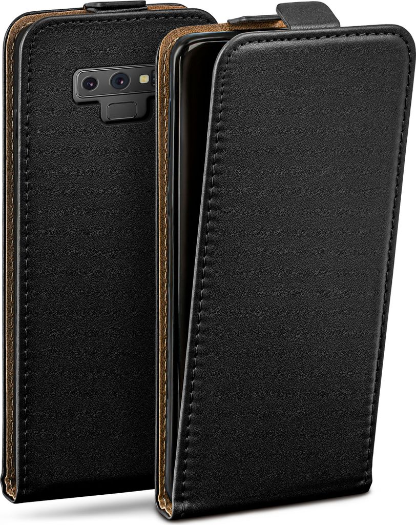 moex Flip Case kompatibel mit Samsung Galaxy Note9 - Hülle mit 360 Grad Schutz, Schwarz
