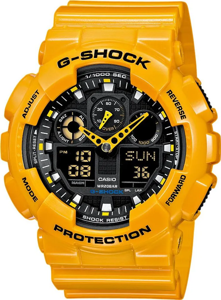 Montre de Sport Casio G-SHOCK GA-100A-9AER Chronographe Étanche
