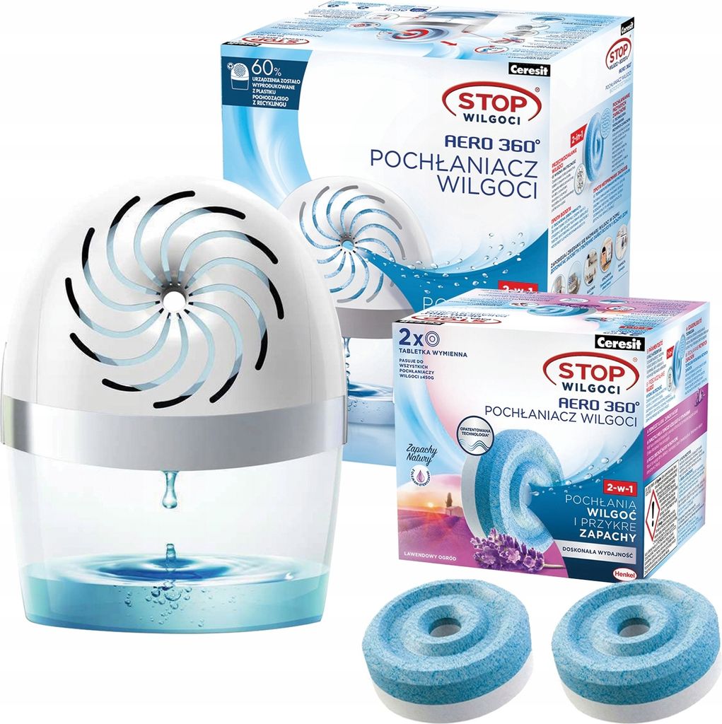 Ceresit Luchtontvochtiger Aero 360 Startset Lavendel, 2 x Productafbeelding 