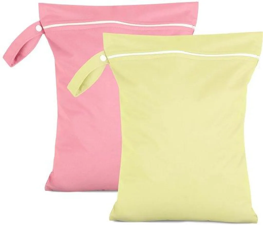 Sacs de voyage réutilisables imperméables 40x30 cm avec zip Lot de 2 Neon