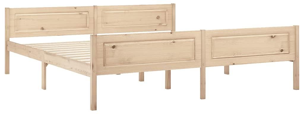 vidaXL Letto in legno massiccio di pino 180x200 cm Immagine del prodotto 