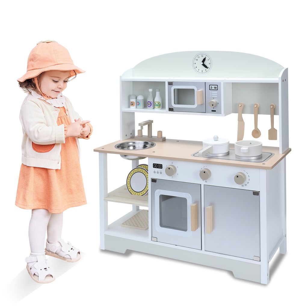 Cuisine de jeu Cuisine pour enfants Cuisine de jeu en bois Image du produit 