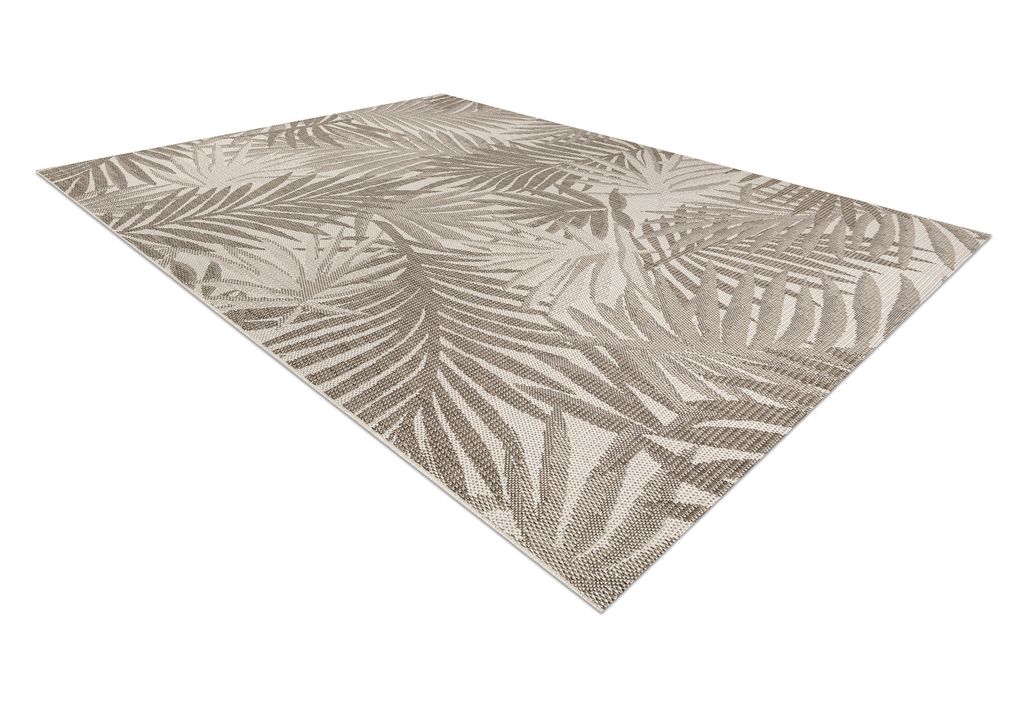 TEPPICH SIZAL FLOORLUX 20504 LAUBEN Champagner / taupe JUNGLE beige 140x200 cm