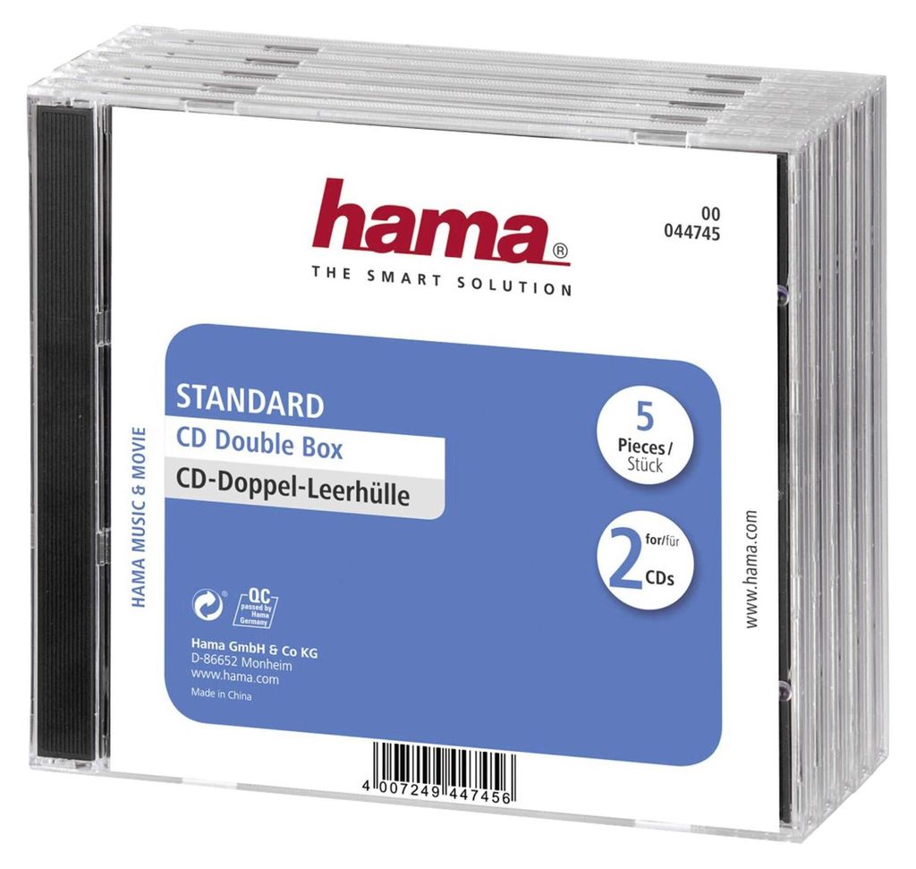 Hama CD Double Jewel Case Standard - Behälter Produktbild 
