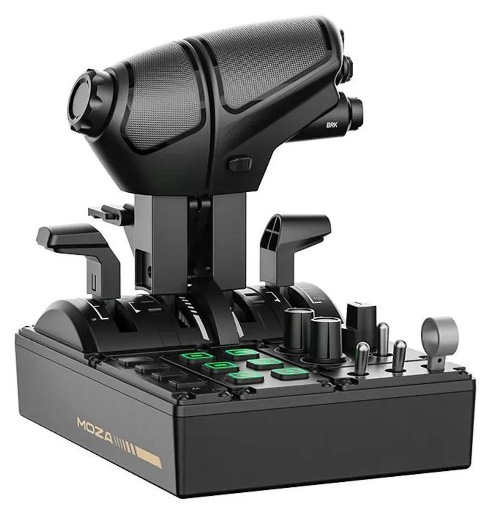 MOZA MTQ Throttle Panel en Composite Noir avec Dimensions Compactes - 2