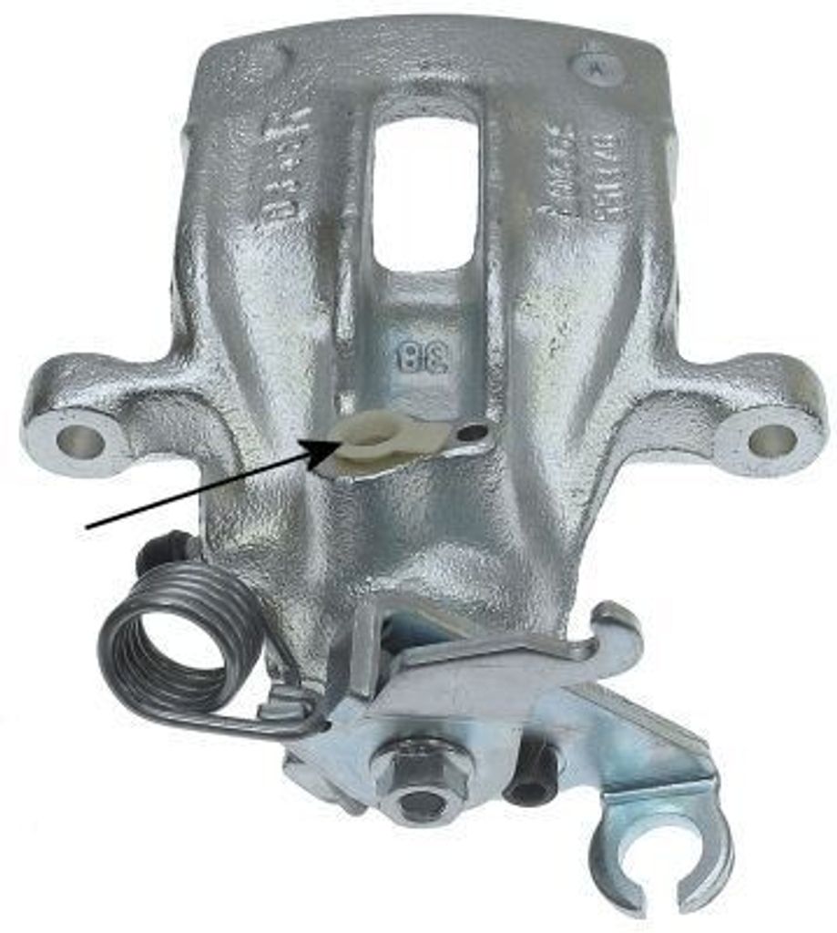 TEXTAR Bremssattel Hinten Rechts für VOLVO V40 Kombi (645) Ø38mm Grau 38048800