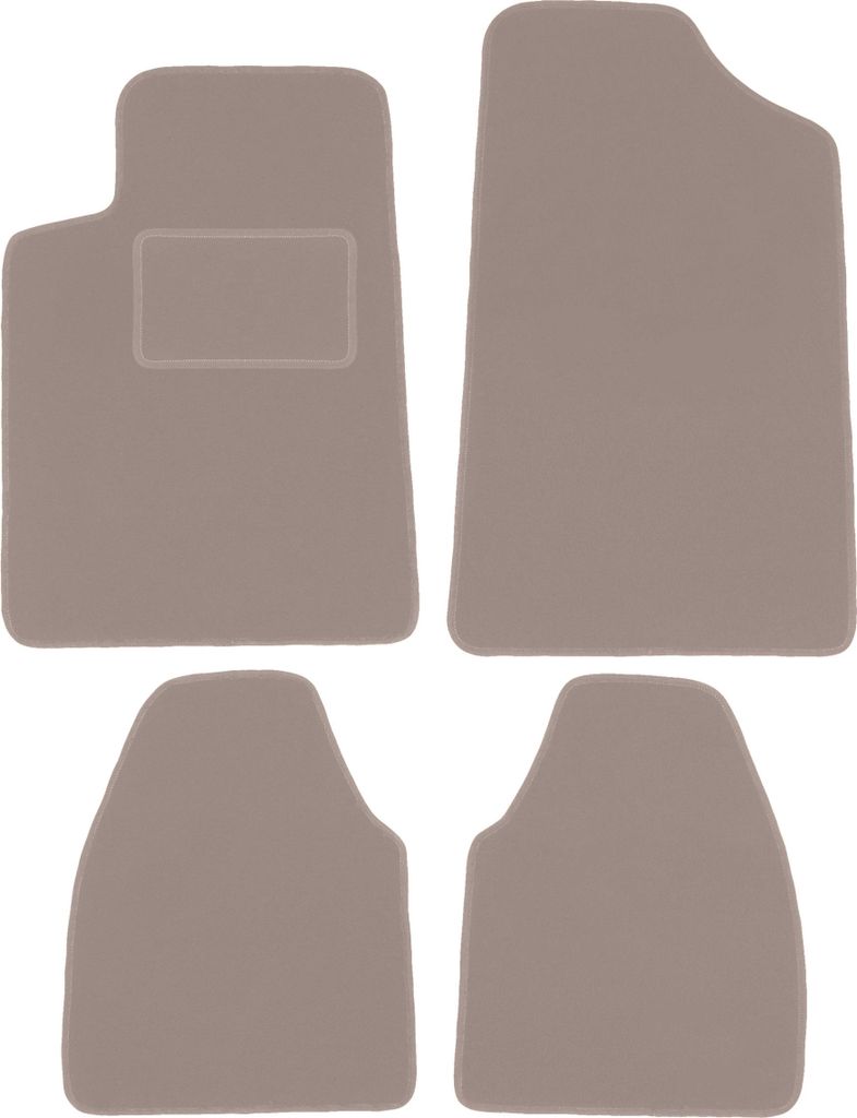 Velours-Autoteppiche für: Peugeot 607 Limousine (1999-2010) Beige