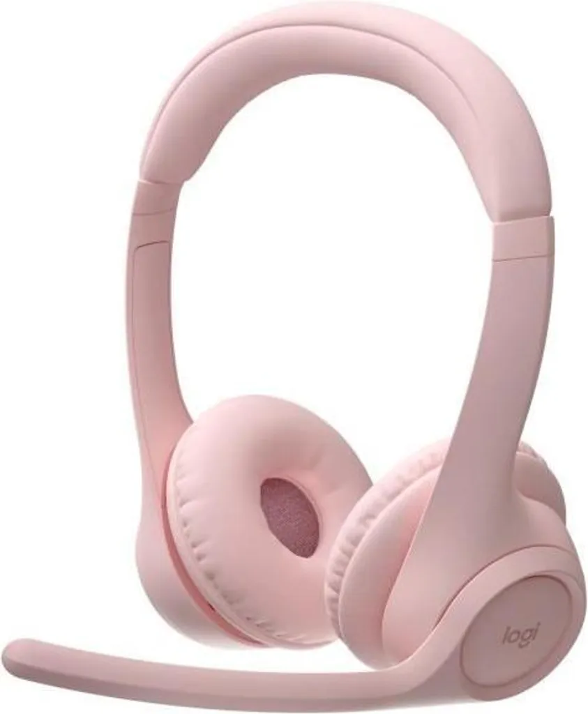 Cuffie, Bluetooth wireless, Logitech Zone 300, cancellazione del rumore, 20 ore di autonomia, rosa