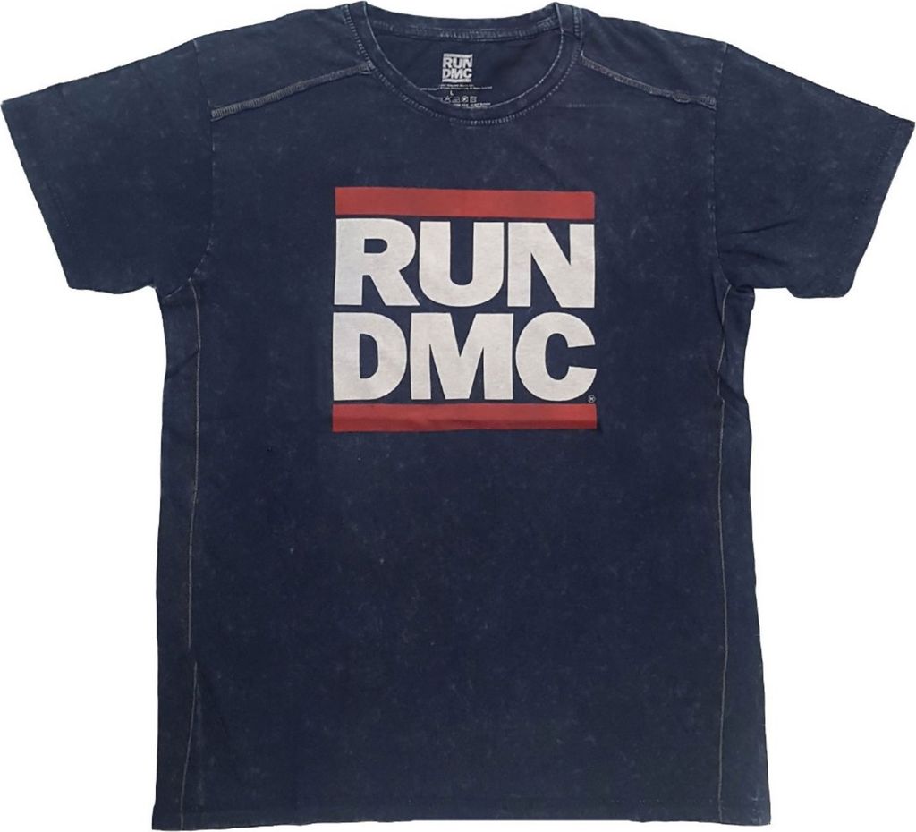 Run DMC - T-Shirt Gewaschen für Herren/Damen Uni RO8056 (XXL) (Marineblau)