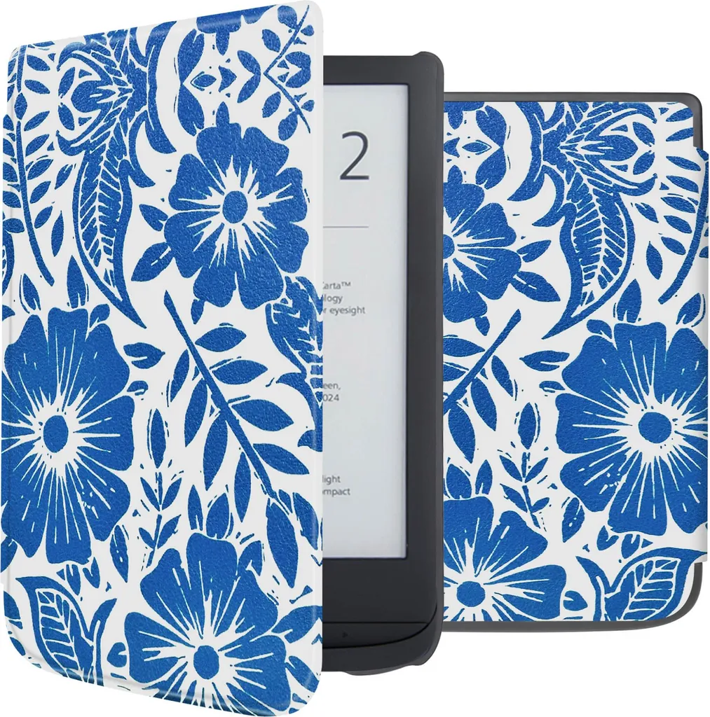 Custodia imoshion Flower Tile per Pocketbook Touch Lux 5 e HD 3 - Slim