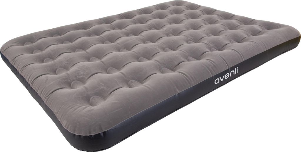 Avenli Luftmatratze Camping CloudCoil grau 203x152x22cm