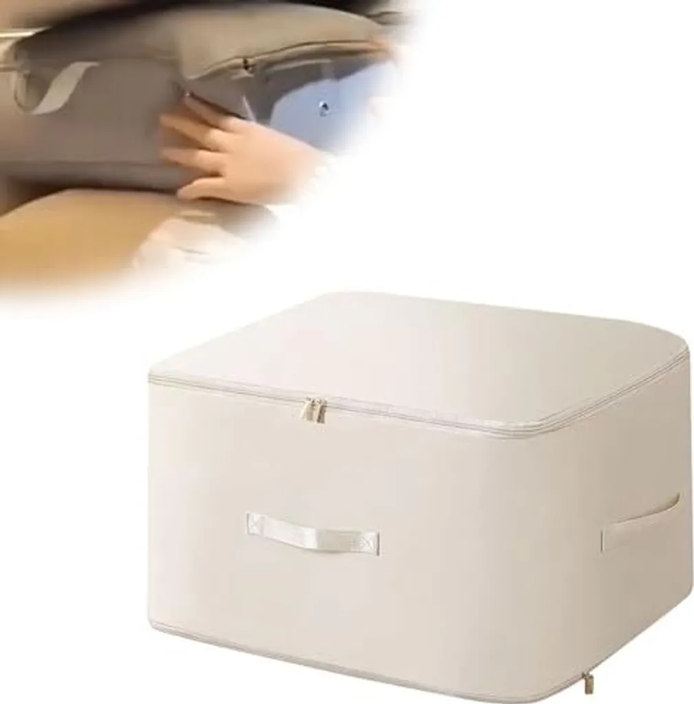 Organizzatore ultra salvaspazio autoalimentato, sacca di compressione di ultima generazione, per riporre indumenti adatti, piumoni, trapunte (XL-Khaki)