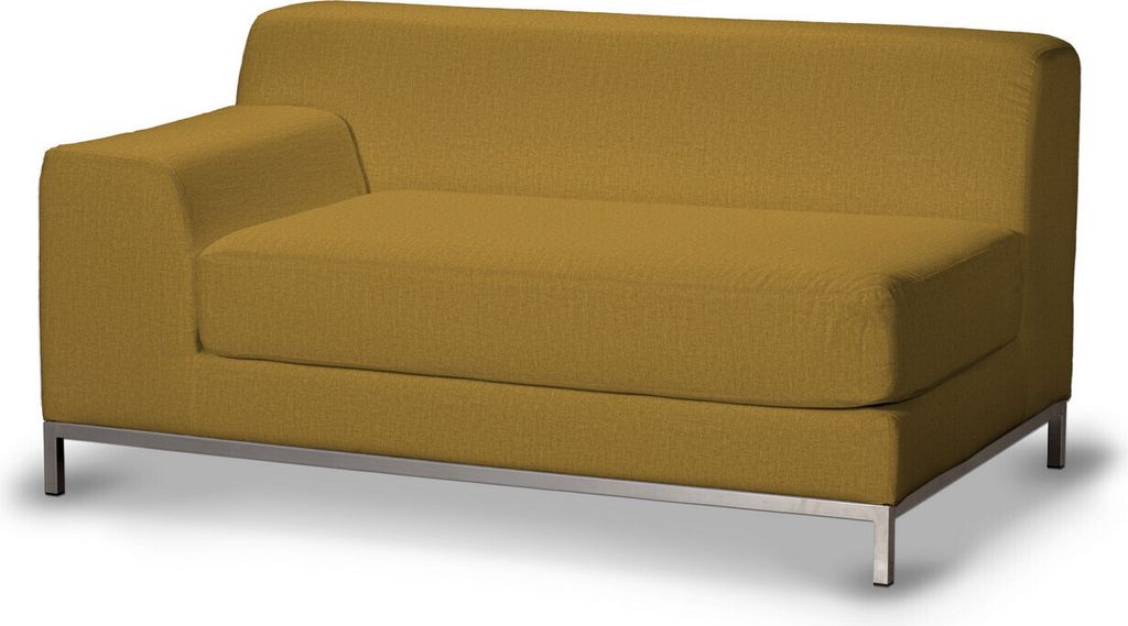 Dekoria Bezug für Kramfors 2-Sitzer Sofa, Lehne links, senfgelb, Bezug für Kramfors 2-Sitzer, Lehne links
