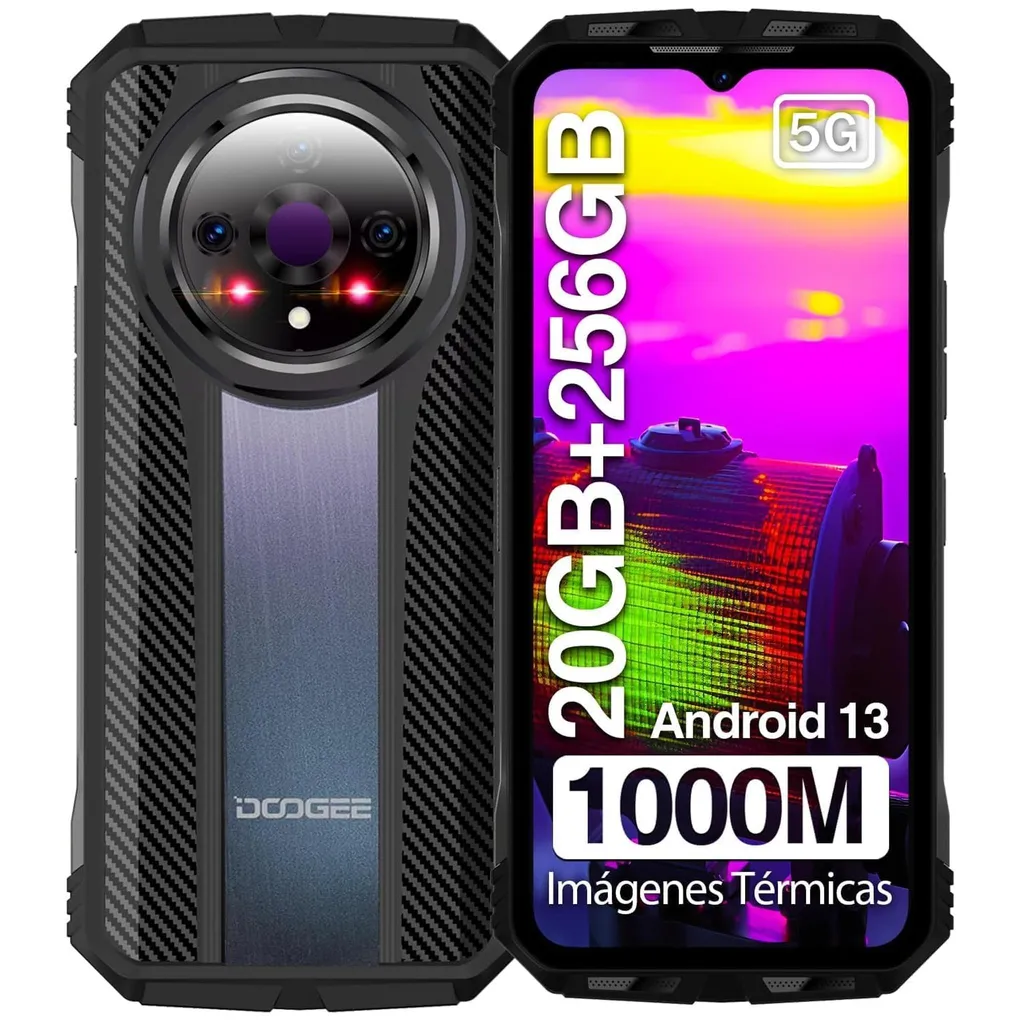 Téléphone de Chantier 5G DOOGEE V31 GT avec Batterie 10800mAh et 66W