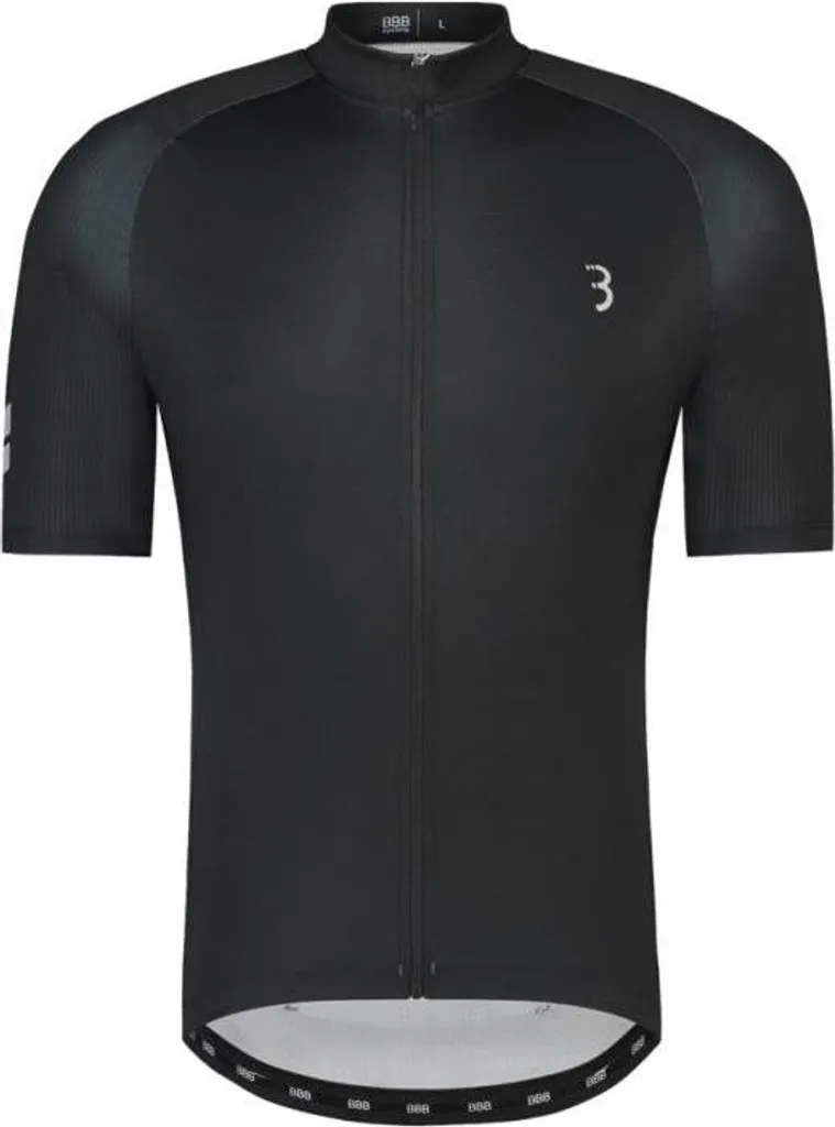 Maillot BBB ConvertFit ECO M noir en textile recyclé ultra-léger