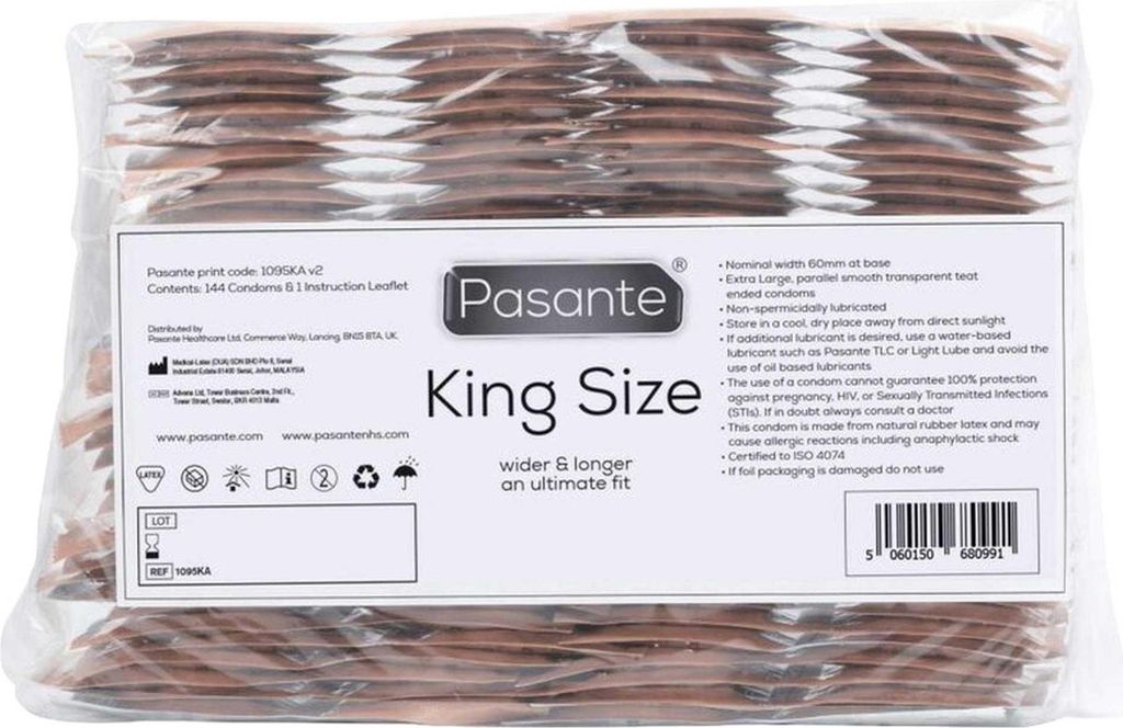 Pasante - Kondome King Size Beutel 144 Einheiten Produktbild 