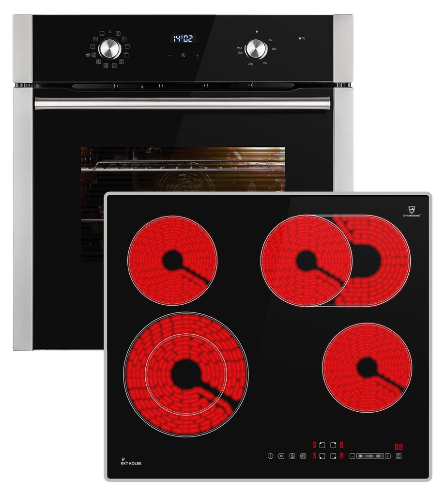 Autarkes Herdset: 60cm Einbaubackofen BO8810SS + 59cm Produktbild 