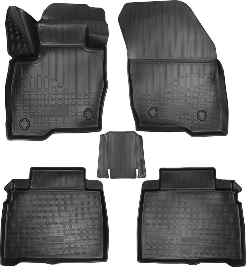 Norm Liners | 3D Gummimatten Auto Matten Fussmatten Kompatibel mit Ford Galaxy 3 2015-2023 4tlg, Individuelle Passform mit Hohem Rand cca 4-5cm, Al...