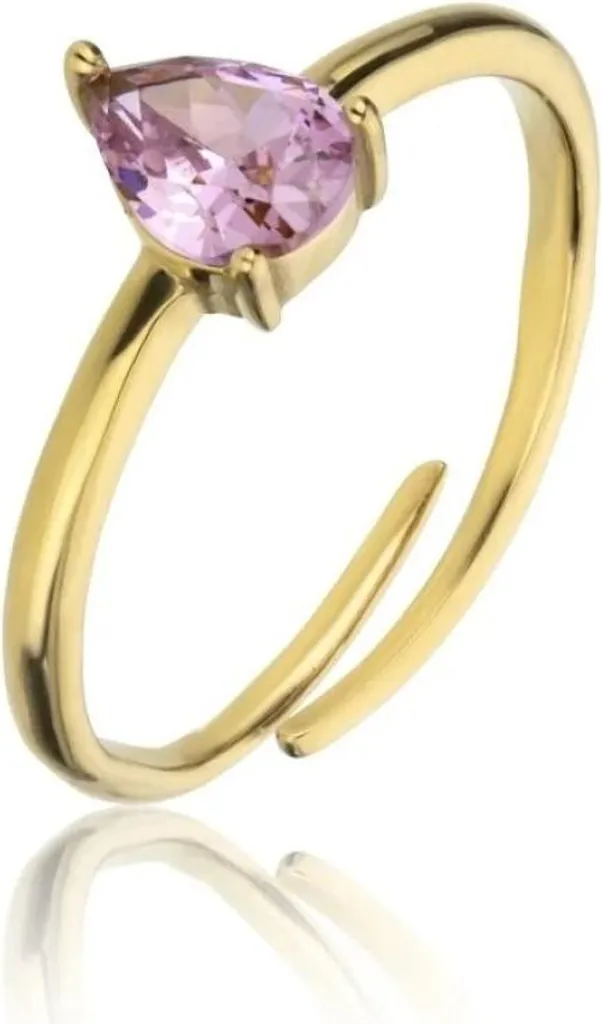 Bague Presley EWR23055G en plaqué or rose brillant haute qualité